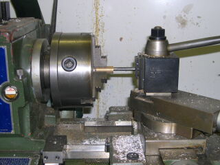 photo of our lathe machine